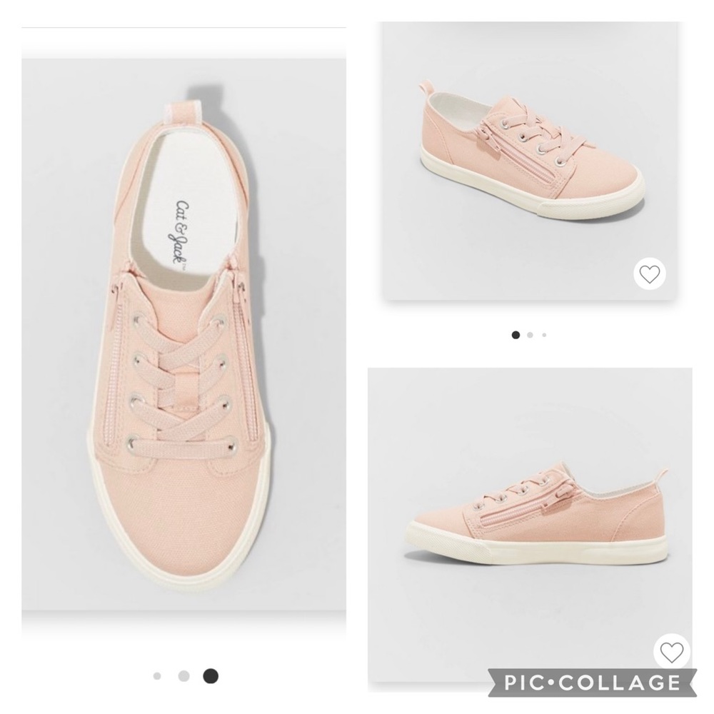 Cat & Jack Lucian Double Zipper Sneakers Size 3
